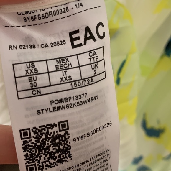 Guess Pleated Chiffon Mini Dress - Picture 9 of 10